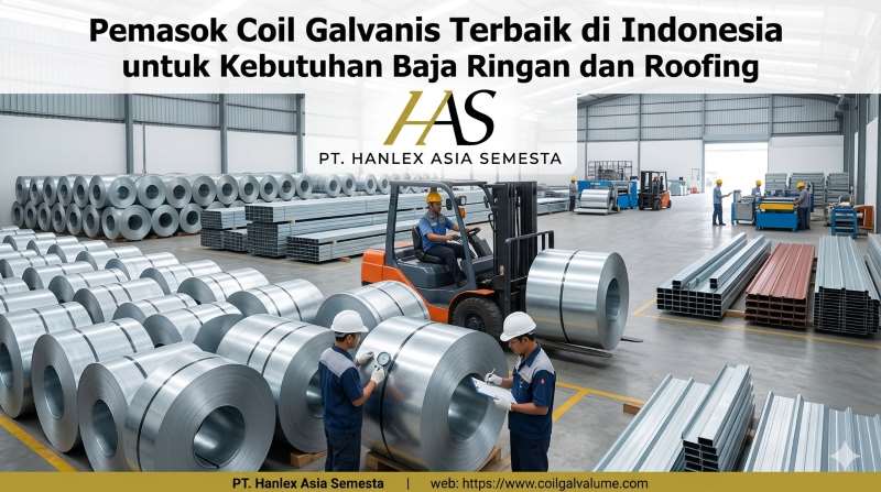 Pemasok Coil Galvanis Terbaik di Indonesia untuk Kebutuhan Baja Ringan dan Roofing