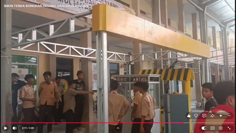 Cara Membuat Tenda UMKM Baja Ringan Sendiri, Panduan Lengkap dari Nol hingga Jadi di 2026